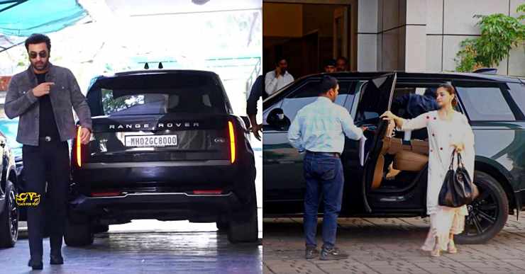 Alia Bhatt Ranbir Kapoor Range Rover