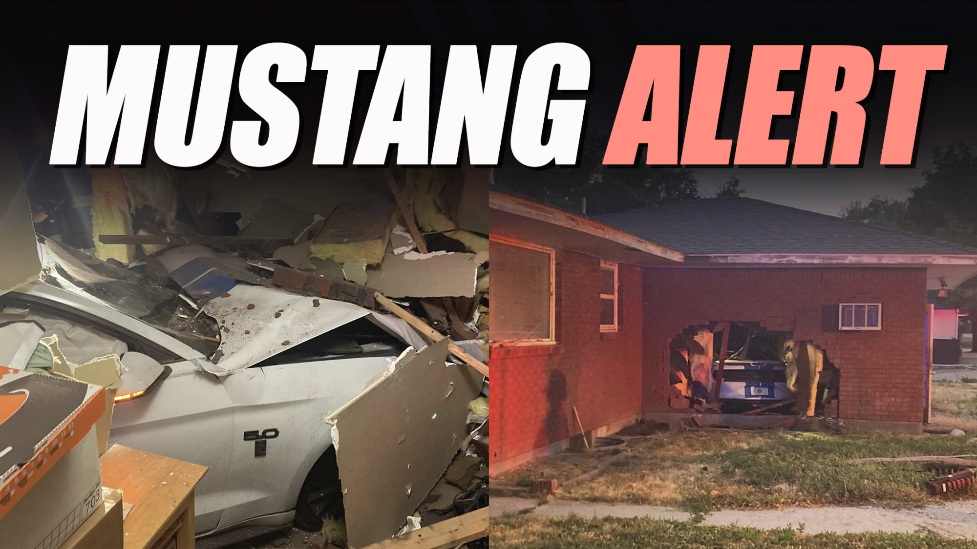 Ford Mustang Driver Turns Idaho Home Into Drive-Thru