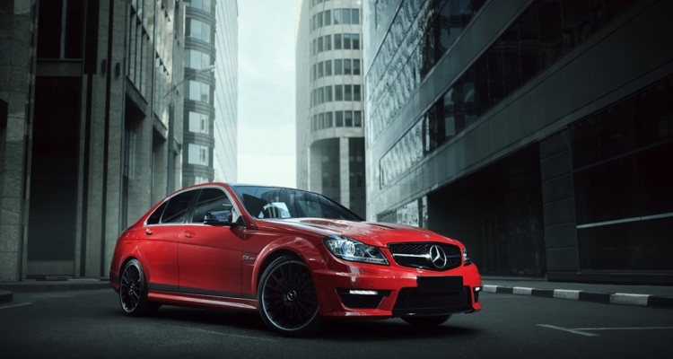 Red Mercedes-Benz Car