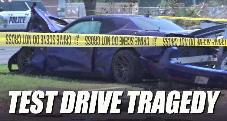 124 MPH Dodge Challenger Test Drive Crash Kills Mother Of Three