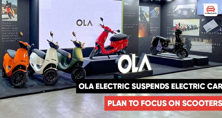 Ola Electric Puts Electric Car Plans On Hold To Focus On Scooters