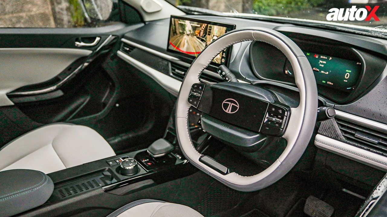 Nexon EV steering console and instrumentation viewjpg