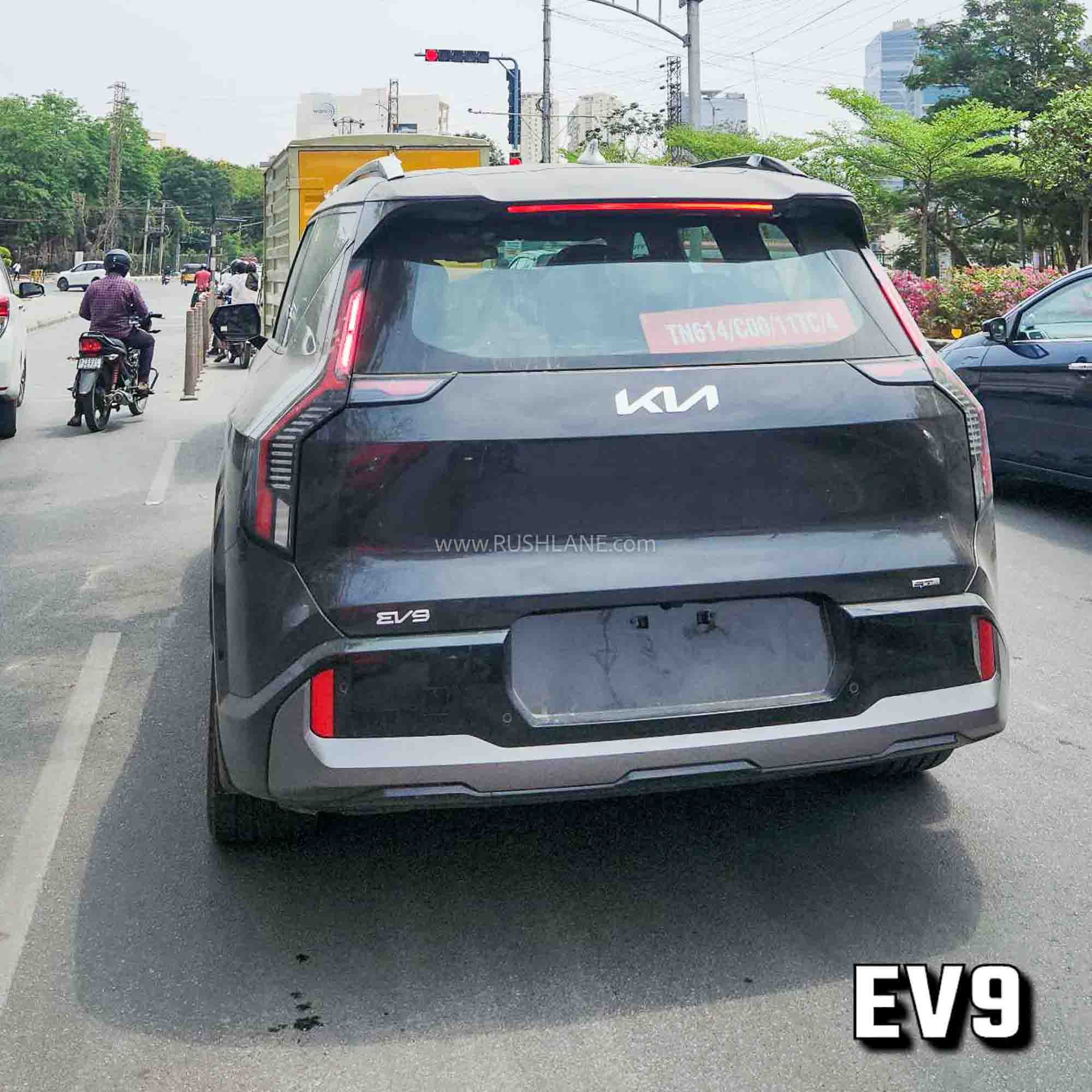 Kia EV9 tested in India