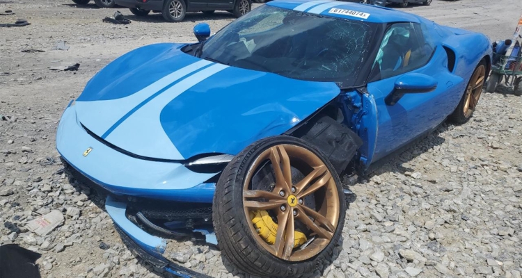 Wrecked Ferrari 296 GTB Is A Very Sad Sight