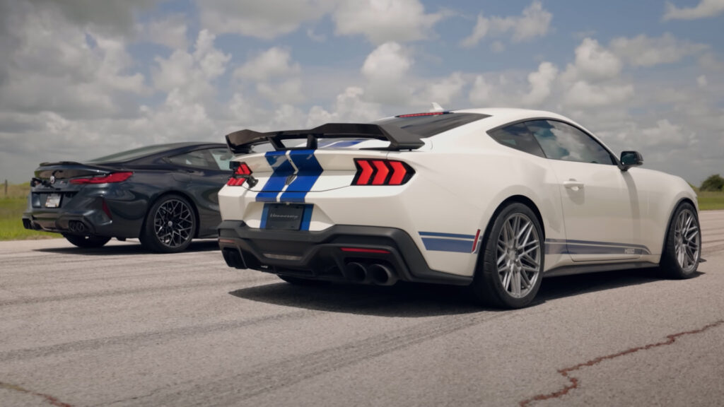  The 850-Horsepower Hennessey Mustang Isn'T A Fair Fight Against The Bmw M8