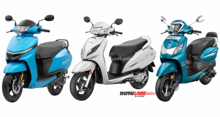 New TVS Jupiter Vs Honda Activa Vs Hero Pleasure+