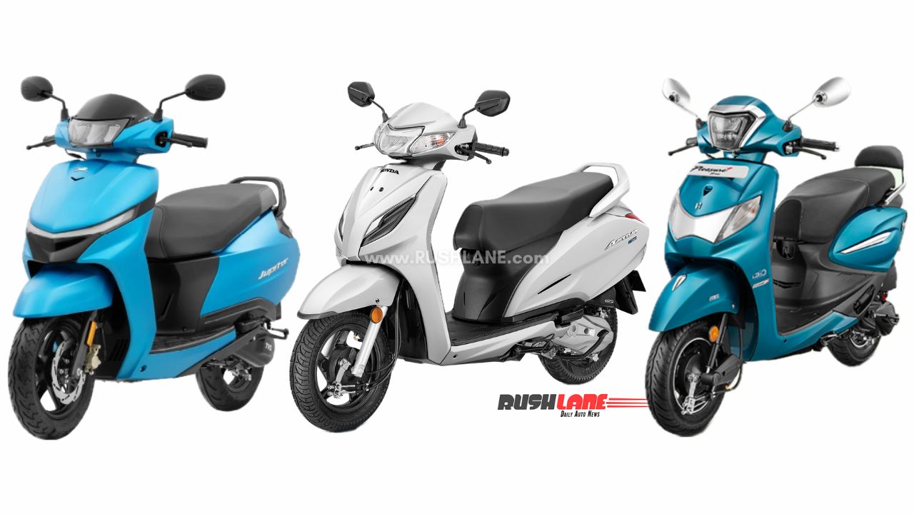 New TVS Jupiter Vs Honda Activa Vs Hero Pleasure+