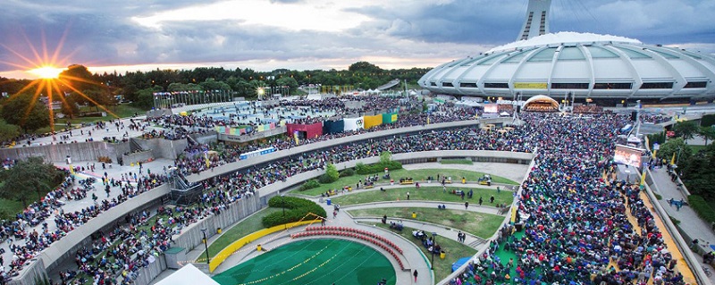 Olympic Stadium in Montreal, Canada