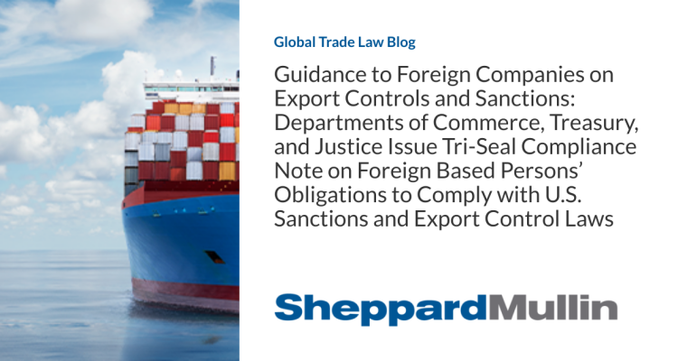 Providing Export Control Guidance To Foreign Companies And