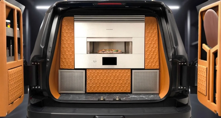 Snacking On The Go? This Lexus Gx Has A Pizza Oven In The Back