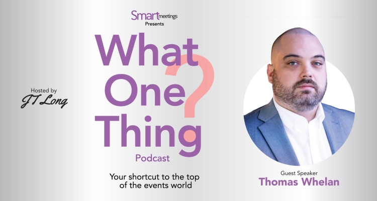 Thomas Whelan on right side of "What One Thing" graphic