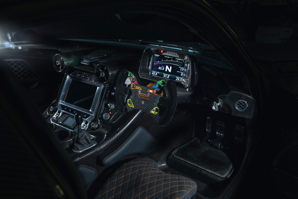  The $360,000 Ginetta Akula is a V8 supercar with a manual gearshift and lots of ugly joysticks