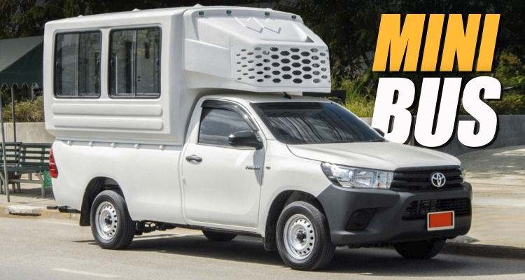 Thai Company Turns Toyota Hilux And Crew Into Minibuses For Monks, Nuns, And More