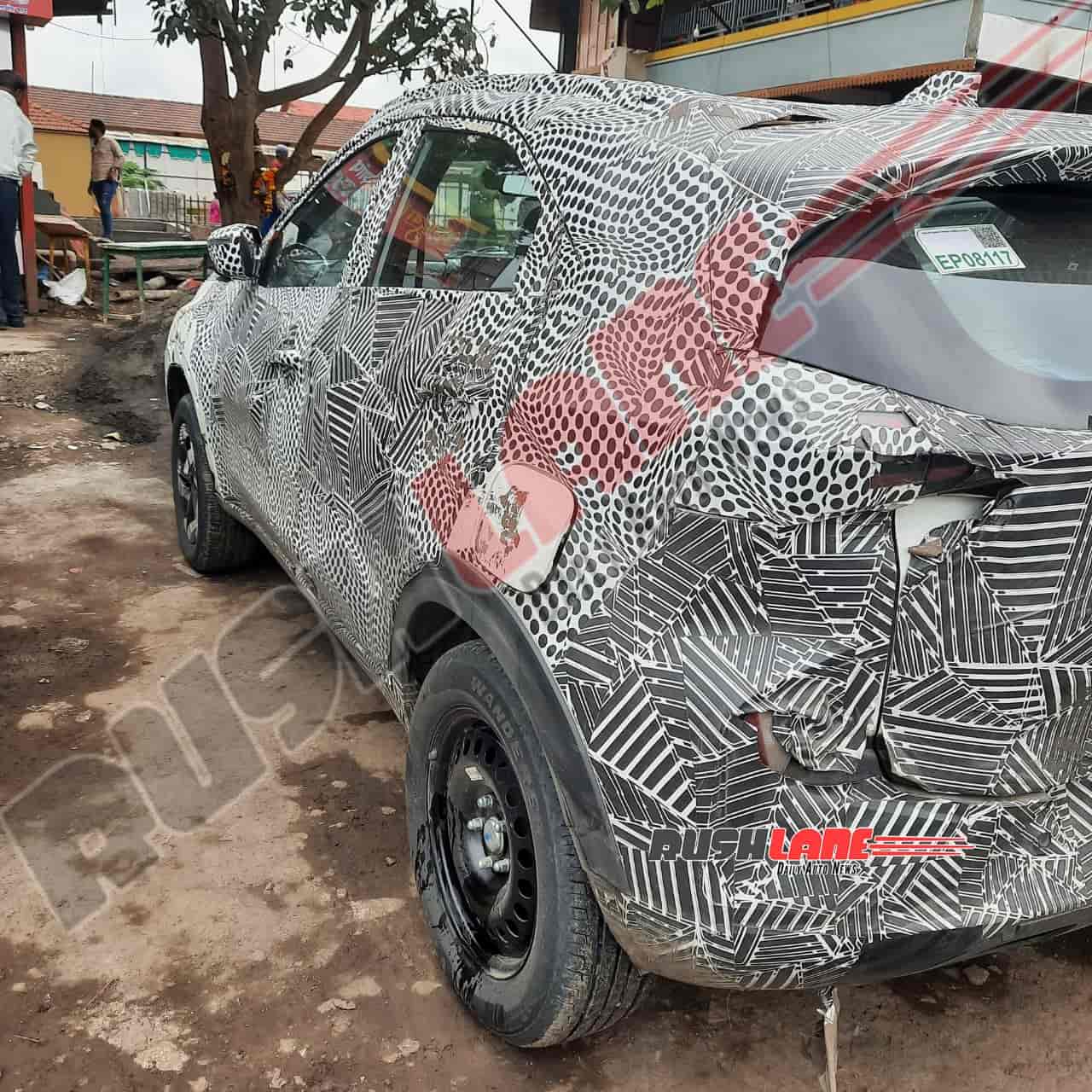 Tata Nexon CNG spy shots - rear