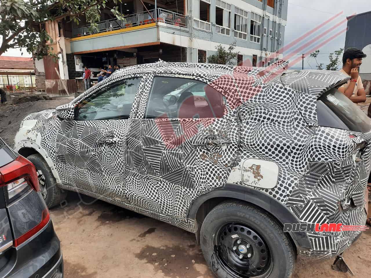 Tata Nexon CNG spy shots - side view