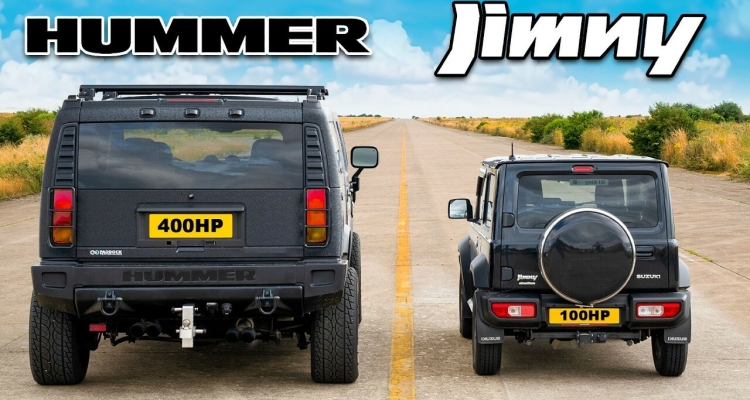 Suzuki Jimny Drag Races Hummer H2, But It’s The Stopping That Provides The Real Drama