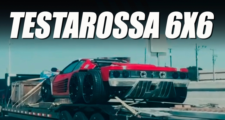 Six-Wheeled Ferrari Testarossa Will Give Maranello An Aneurysm