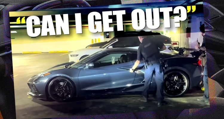 Clueless Thief Trapped Inside Corvette C8 Begs Owner For Help