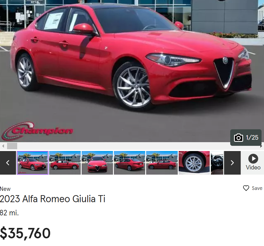  Alfa Romeo dealers offer $15,000 discount on Giulia