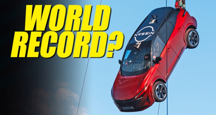 Nissan sets Guinness bungee jumping record, but other cars are setting records