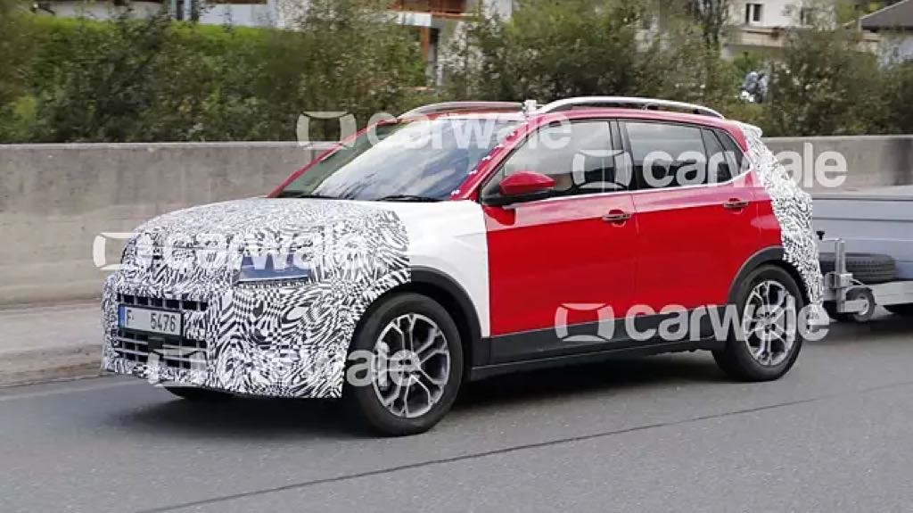 Skoda Kushaq facelift spy photos