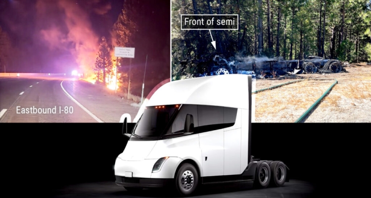 Tesla Semi-Trailer Caught Fire And The Road Was Closed For 15 Hours, Causing A Loss Of 50,000 People