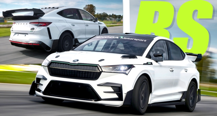 Skoda Enyaq Rs Race Concept Is A Track-Ready Ev On A Massive Diet