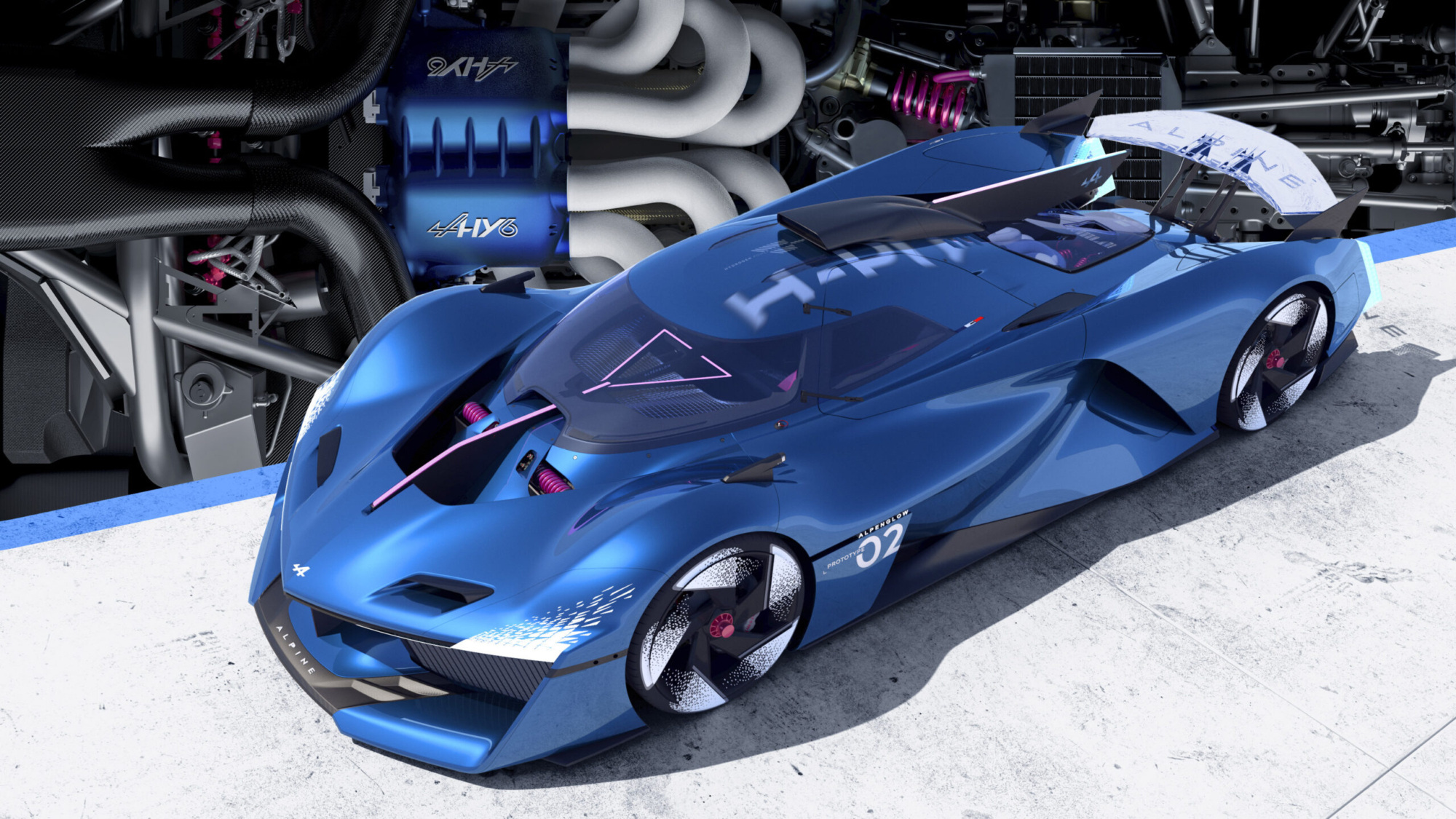 730HP Alpine Alpenglow Hydrogen V6 Concept Could Lead To Production Supercar