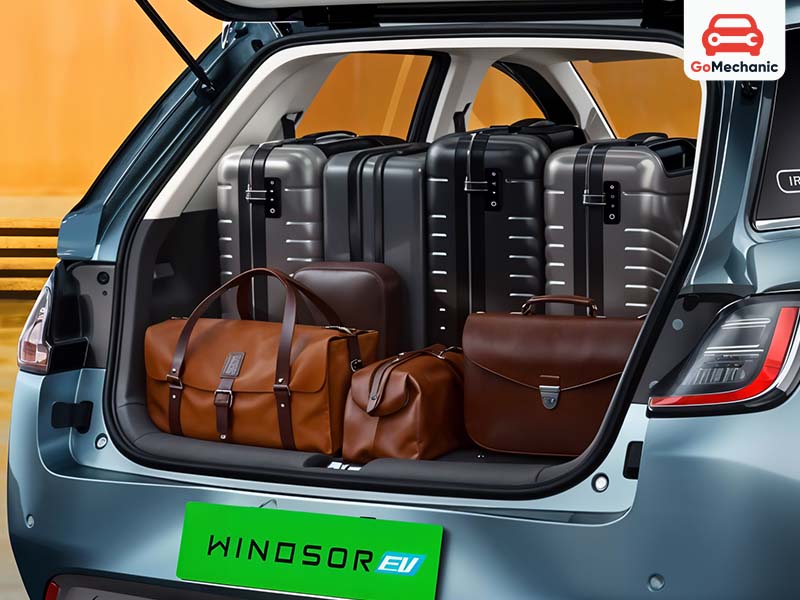 Buy mg Windsor EV trunk space