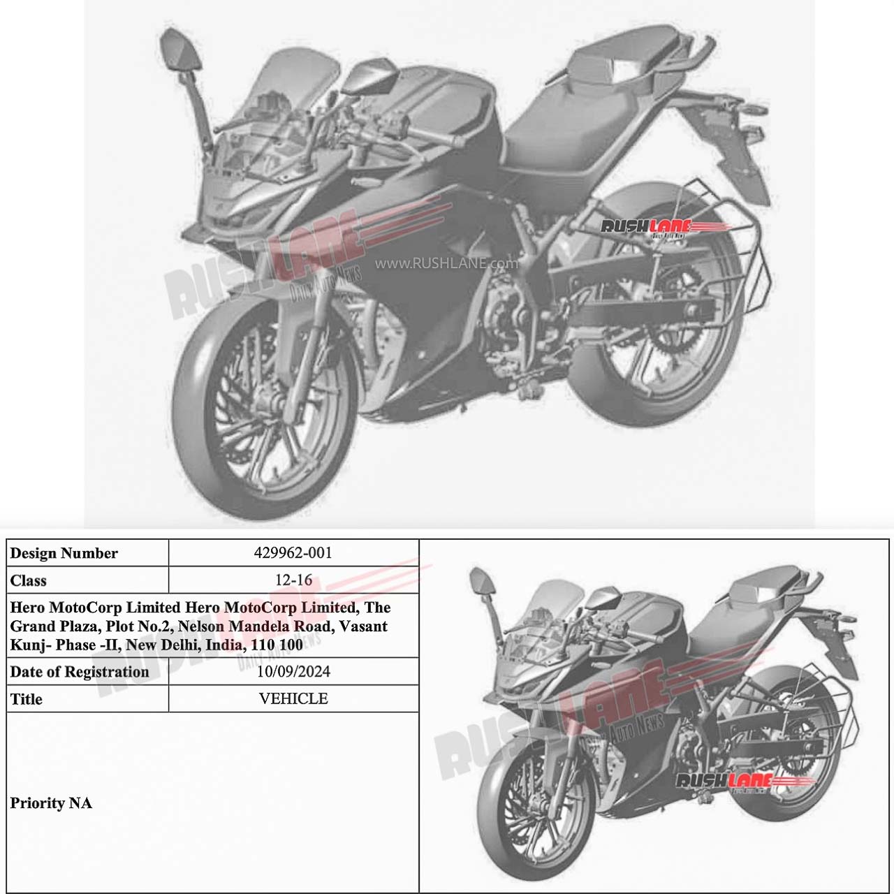 Hero Karizma 250 Design Leaked