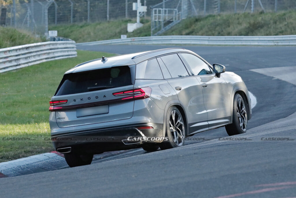  Skoda's upcoming Kodiaq VRS field tested with barely any pretense