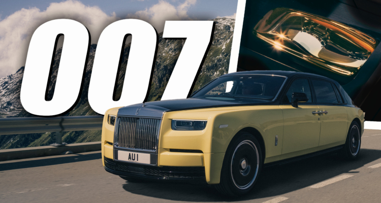 One-Off Rolls Royce ‘Goldfinger’ Phantom Has A Real Car-Shaped Gold Bar On The Console