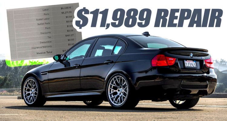 How A $2,300 Service Estimate On A Bmw M3 E92 Ballooned To $12,000