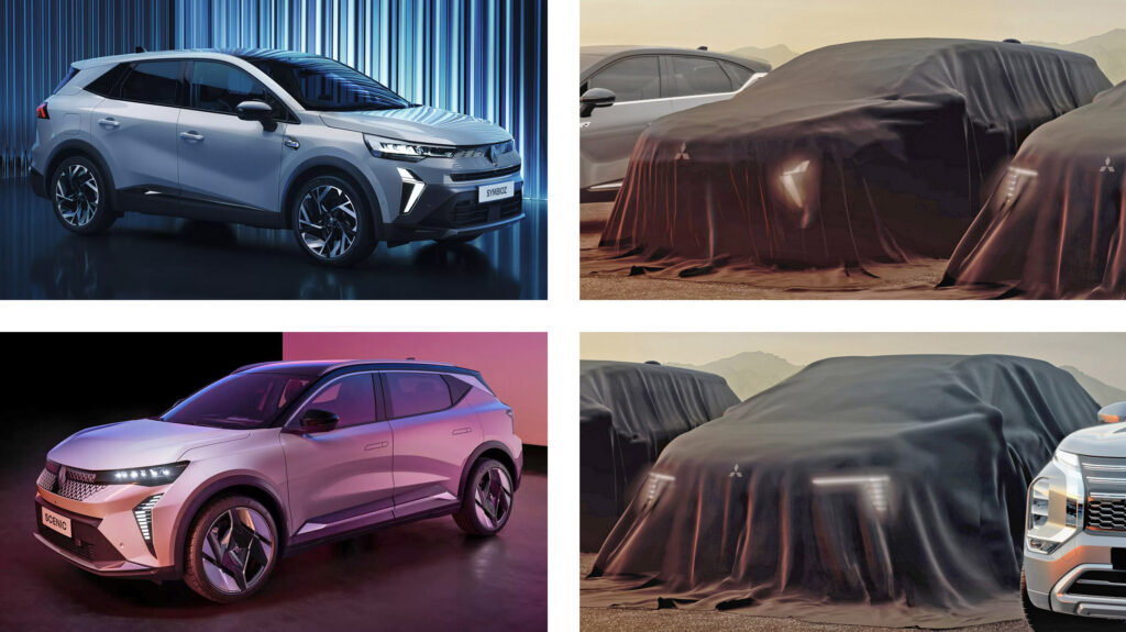  Mitsubishi previews two new Renault-based SUVs to be launched in Europe in 2025