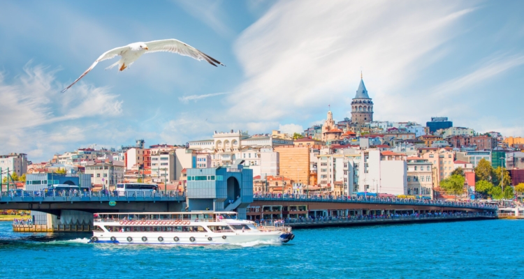 City Skyline And Sea