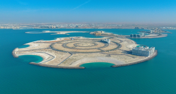 Drone Shot Of Al Marjan Island Ras Al Khaimah, United Arab Emirates