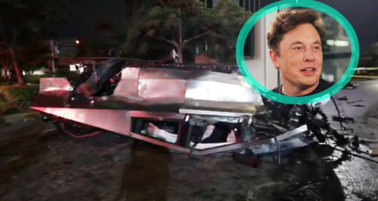 Elon Musk Boasts Of Tesla Cybertruck’s Strength After Devastating Crash In Mexico