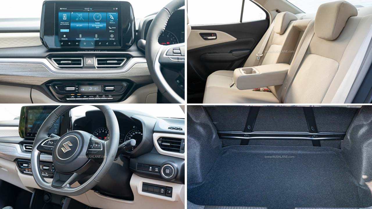 New Maruti Dzire interior