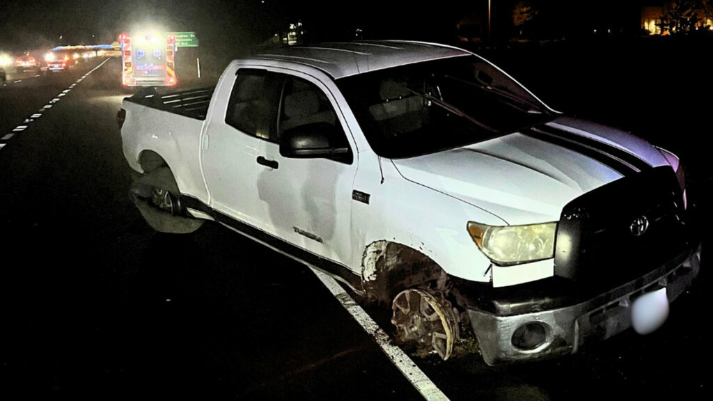  Woman arrested after driving Toyota Tundra at 100 mph