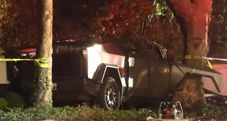 Tesla Cybertruck Crash Leaves Three Dead After Catching Fire