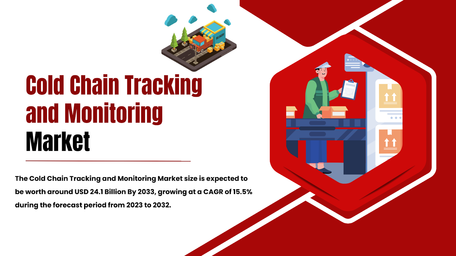 Cold chain tracking and monitoring market valued at $24.1 billion