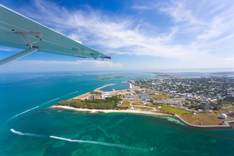 Key West aerial photo courtesy of Laurence Norah/Florida Keys News Bureau.