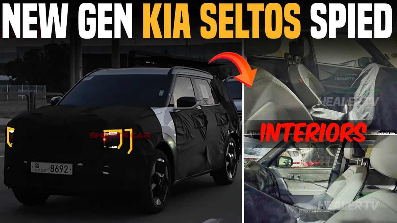 New Generation Kia Seltos Spy Image Exterior Interior