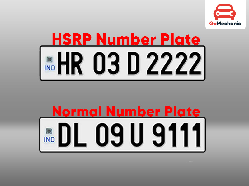 The difference between HSRP and ordinary license plates