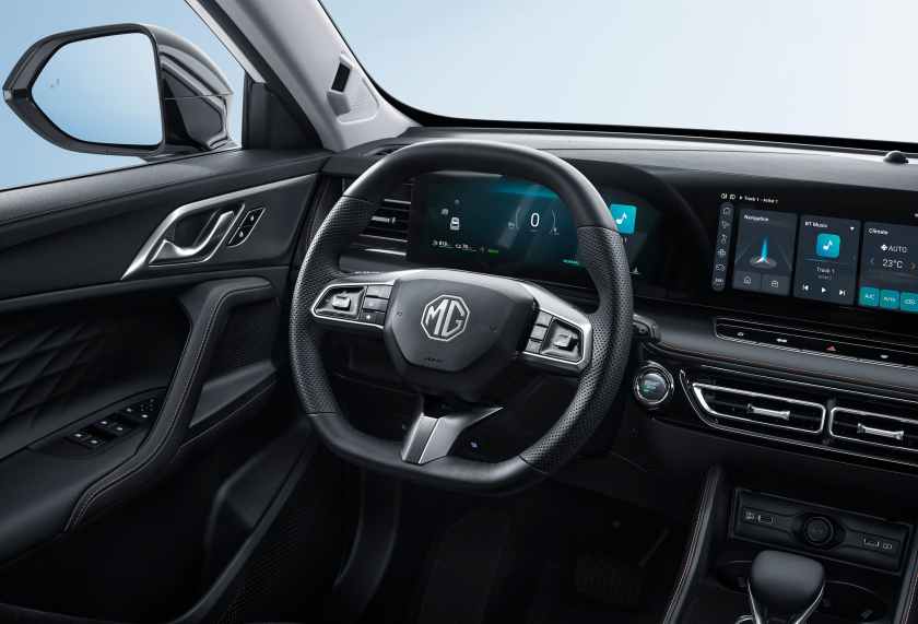 The cab of the new MG HS