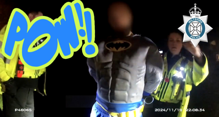 Na Na Na… BAM! Drunk Batman Driver Crashes Into A Pole, Flees Like A Villain