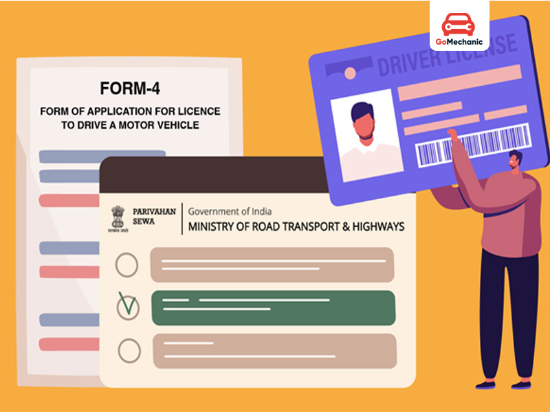 Driving license application form