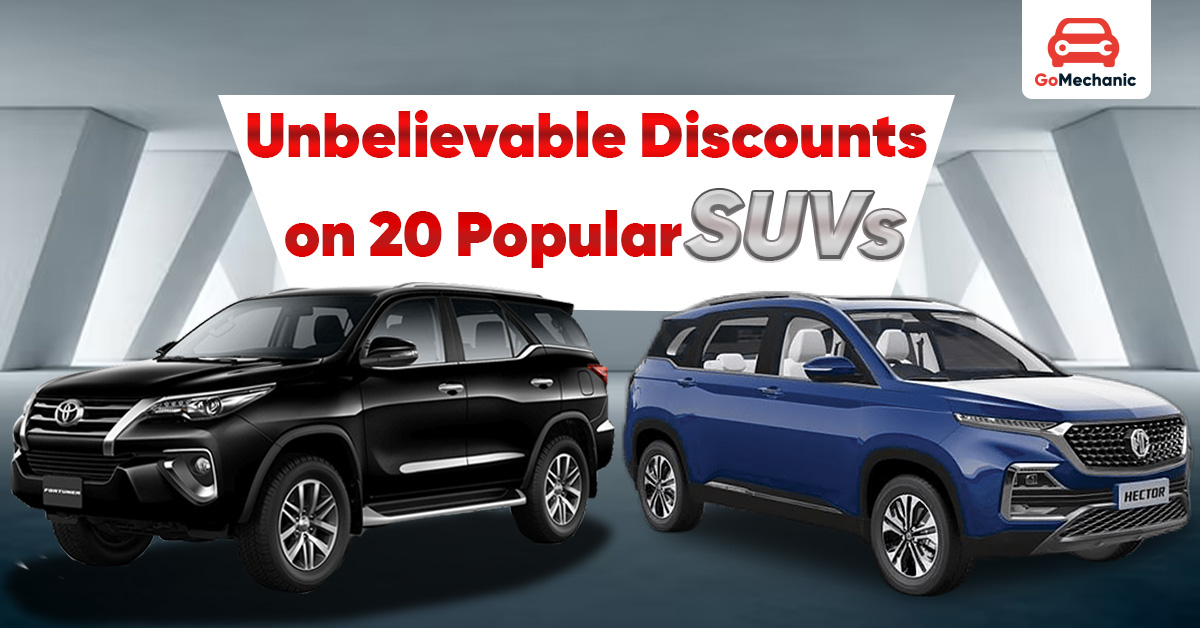 20 popular SUVs with big discounts in December