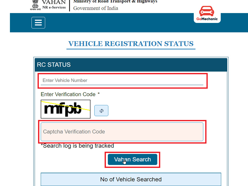 How to check the status of Karnataka HSRP number plate