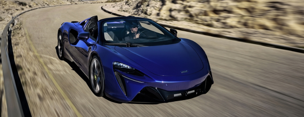 Front view of the 2025 McLaren Artura Spider